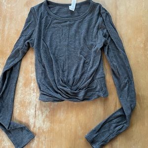 Alo yoga ribbed crop premier long sleeve
